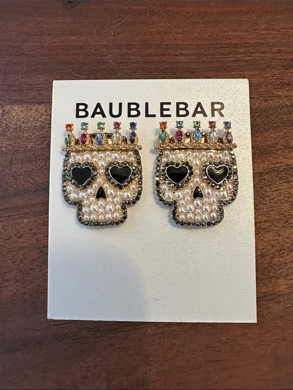 BaubleBar Sugar Skull Earrings